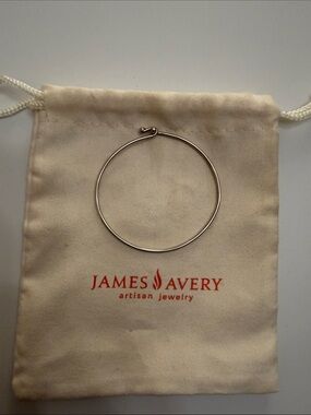 James Avery Sterling Silver Hinged Bangle Bracelet - Silver